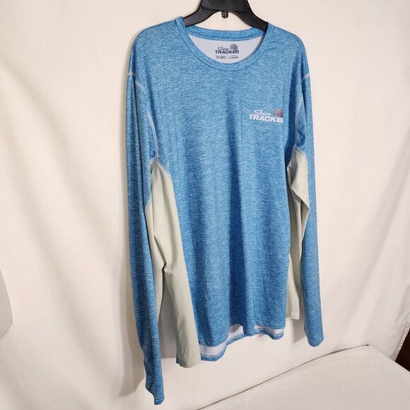 Suntracker Men's Shirt 2XL Moisture Wicking Vented Long Sleeve Fishing Boating - Picture 4 of 9